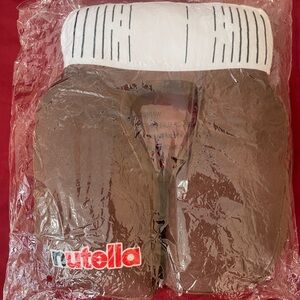 Brown and White Plush Pillow